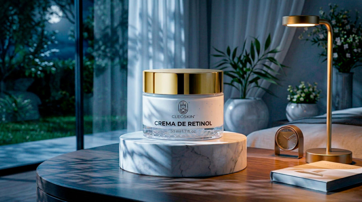 Kit Belleza Nocturna Crema Retinol, Serum Retinol Antiedad Antiarrugas