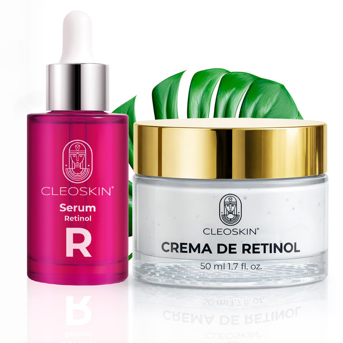 Kit Belleza Nocturna Crema Retinol, Serum Retinol Antiedad Antiarrugas