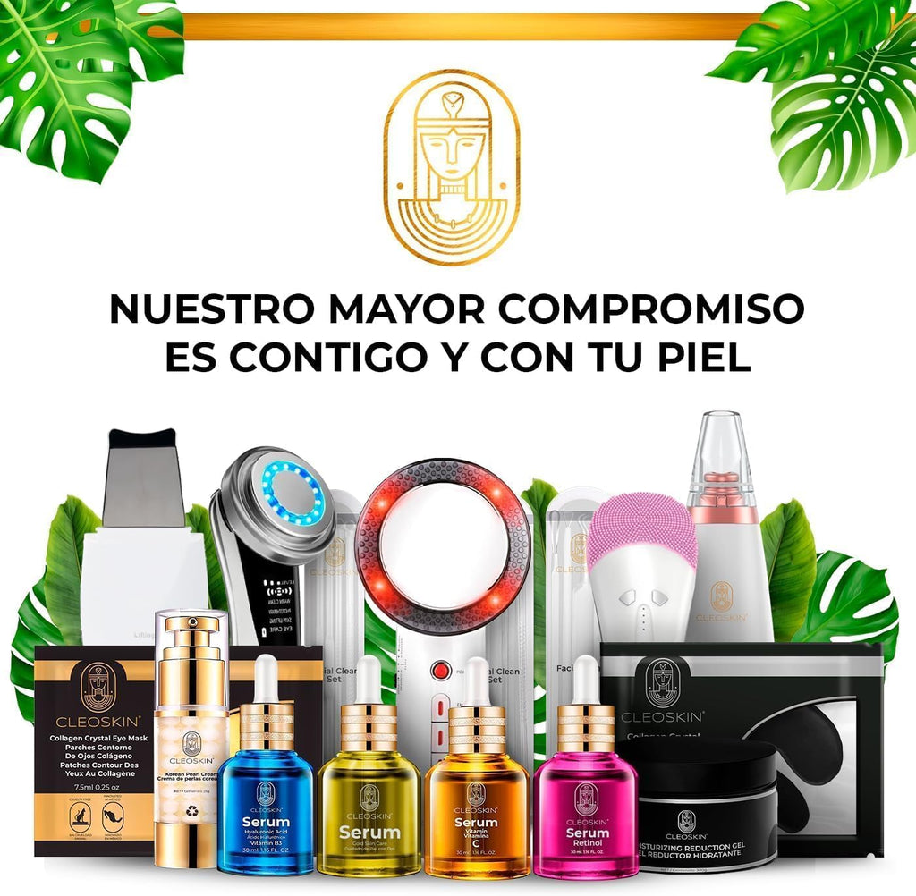 CLEOSKIN Espátula Peeling ultrasónica y turbo removedor de espinillas y puntos negros, exfolia la piel. elimina el sebo facial, máquina de limpieza profunda para acné, comedones, granos. Cuidado de la piel, skincare.