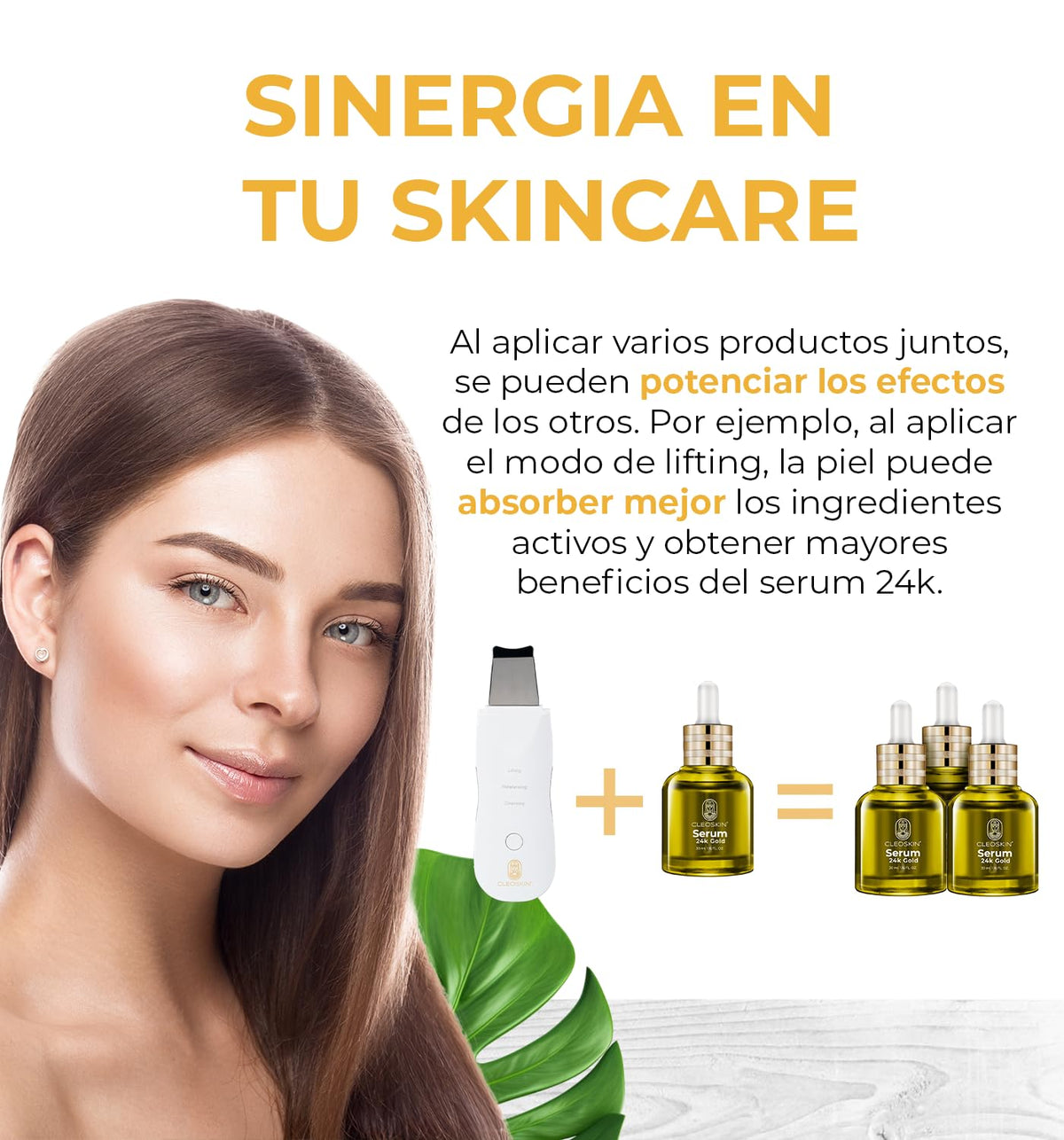 CLEOSKIN Espátula Peeling ultrasónica y turbo removedor de espinillas y puntos negros, exfolia la piel. elimina el sebo facial, máquina de limpieza profunda para acné, comedones, granos. Cuidado de la piel, skincare.