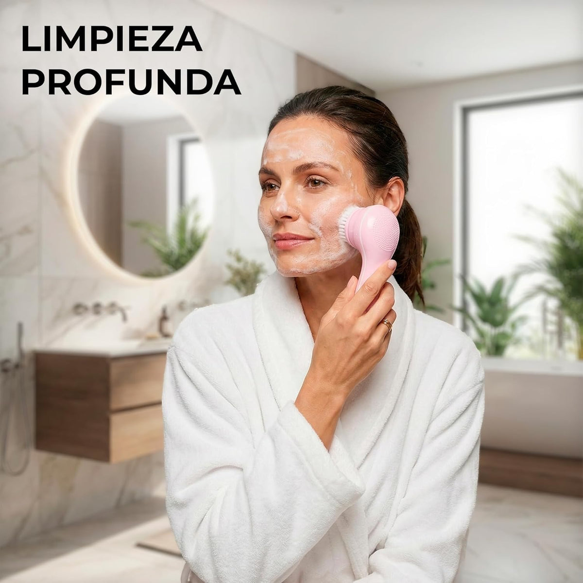 CLEOSKIN Kit Espátula peelong ultrasónico y cepillo de limpieza facial, Extractor de puntos negros y espinillas, limpiador de poros