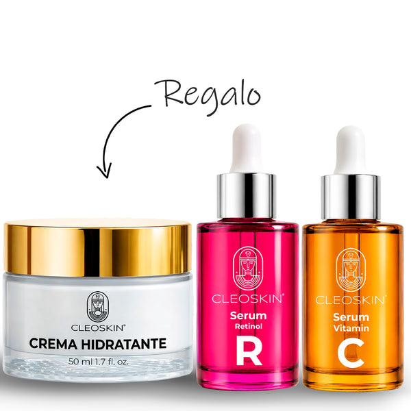 Kit Skincare Esencial CLEOSKIN, rutina facial de día y noche