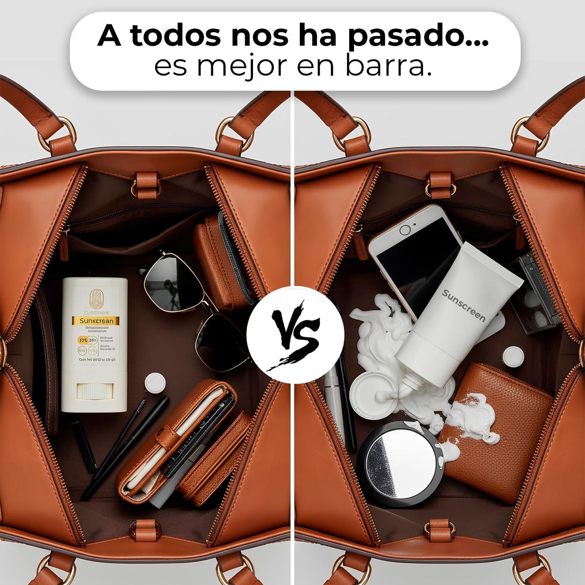 CLEOSKIN Bloqueador Solar en Barra FPS 50+ | Protección UVA/UVB | Con Vitamina C y Ácido Hialurónico | 20g | Facial y Corporal | Textura Invisible y No Grasa