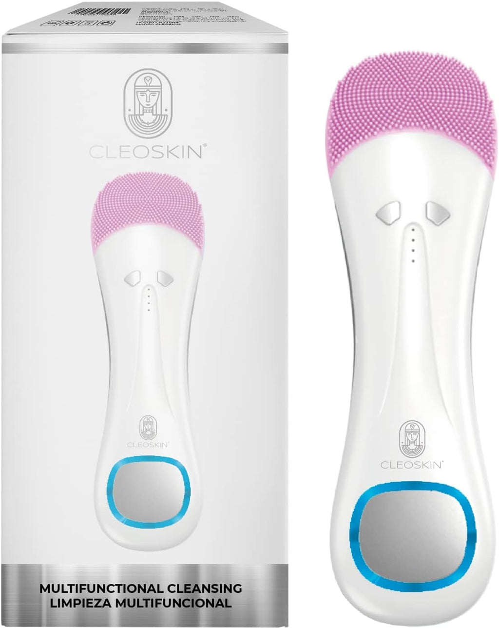 CLEOSKIN Cepillo Electrico de Limpieza Facial, ultrasónico, exfoliante de silicona Antienvejecimiento para todo tipo de pieles. Belleza premium mujer. Skincare. Cleoskin (Cepillo Limpiador Facial)